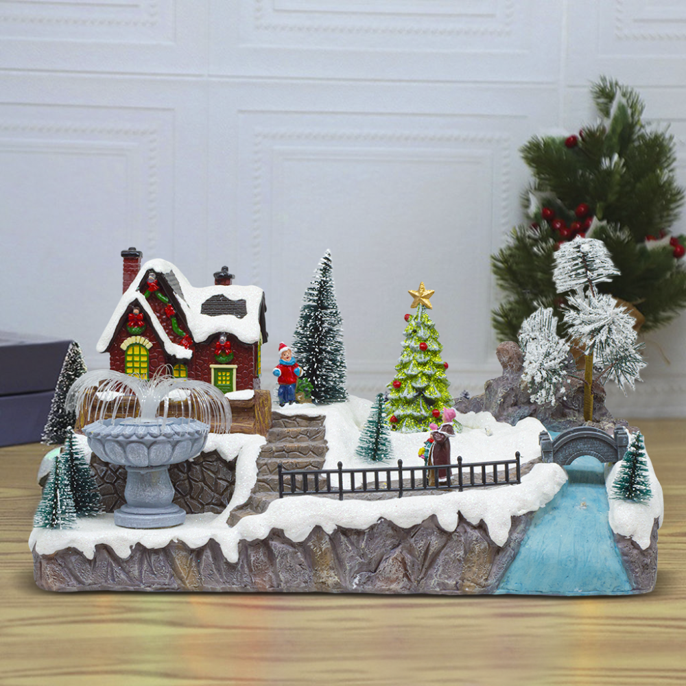 Villaggio Natalizio 32x17x19cm 361069 Addobbo...