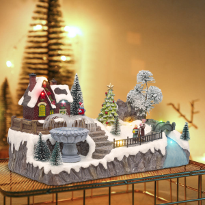 Villaggio Natalizio 32x17x19cm 361069 Addobbo con Luci... 2
