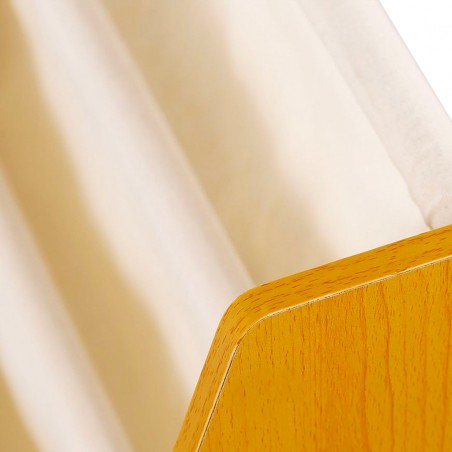 Libreria Montessoriana per Bambini Scaffale Portalibri 4 livelli Legno e Tessuto