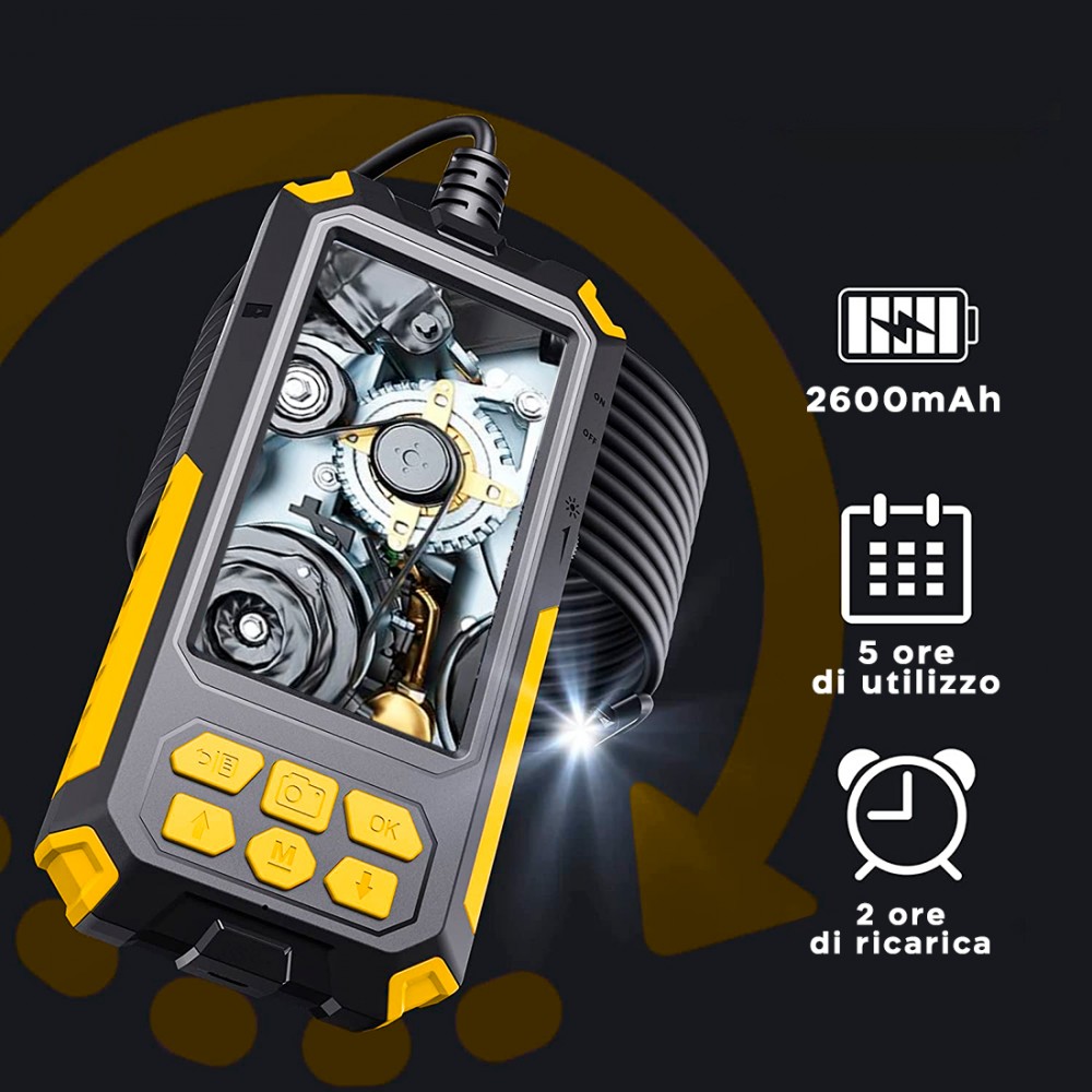 Endoscopio Industriale 317231 Sonda Fotocamera...