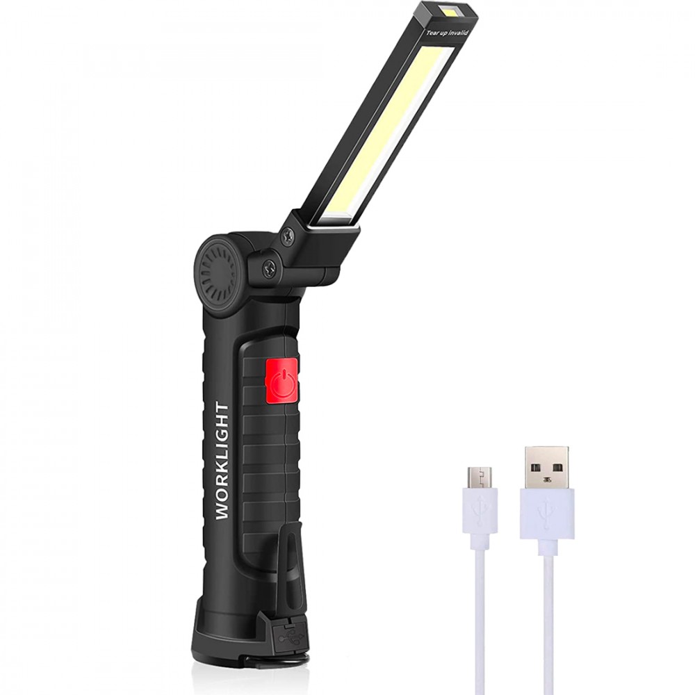 Image of Mini Torcia Ricaricabile LED COB 400529 Magnetica Snodata Luce Emergenza Lavoro