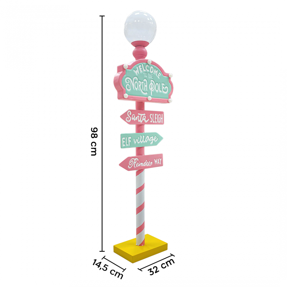 Cartello Indicazioni Babbo Natale 436016...