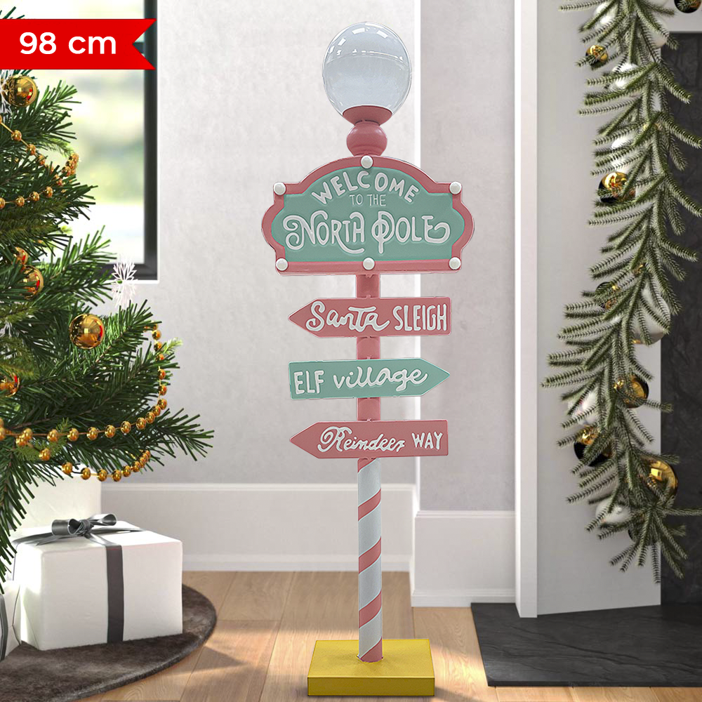 Cartello Indicazioni Babbo Natale 436016...