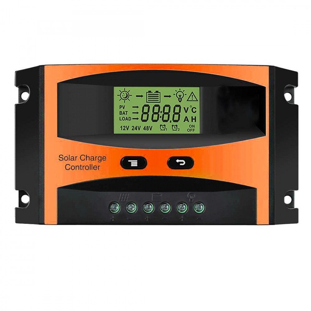 Image of Regolatore di Carica Pannello Solare Fusibile 20A Monitoraggio PWM con Display052