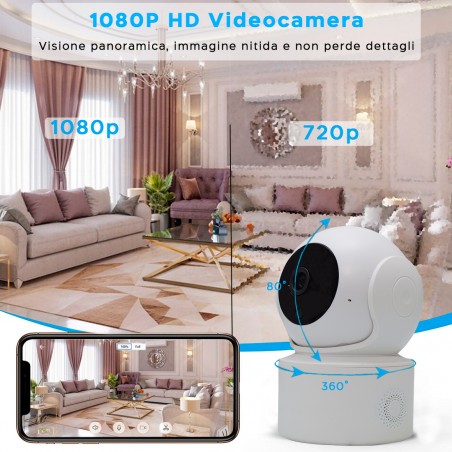 Telecamera di Sicurezza Q-S5 Intelligente 5.0 MP Audio Bidirezionale Wireless