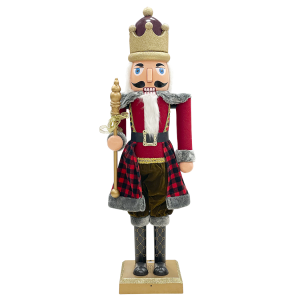 Soldato Schiaccianoci 392075 Rosso Scozzese 160H cm con...
