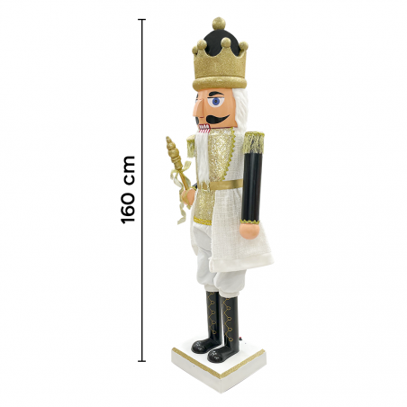 Soldato Schiaccianoci 392082 Soldatino Nero 160Hcm con Luci Suoni e Movimento