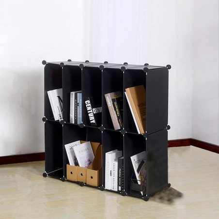 Scaffale Modulare Porta Scarpe 10 Scomparti Organizzatore Salvaspazio in PVC