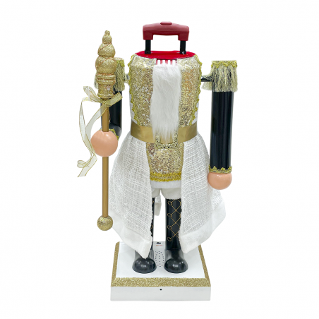 Soldato Schiaccianoci 392083 Soldatino Nero 120Hcm con Luci Suoni e Movimento