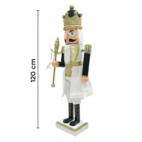 Soldato Schiaccianoci 392083 Soldatino Nero 120Hcm con Luci Suoni e Movimento