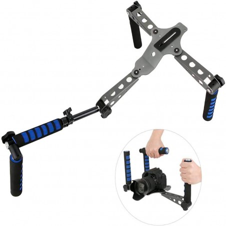 Stabilizzatore per Videocamera Professionale Supporto a Spalla per Fotocamera