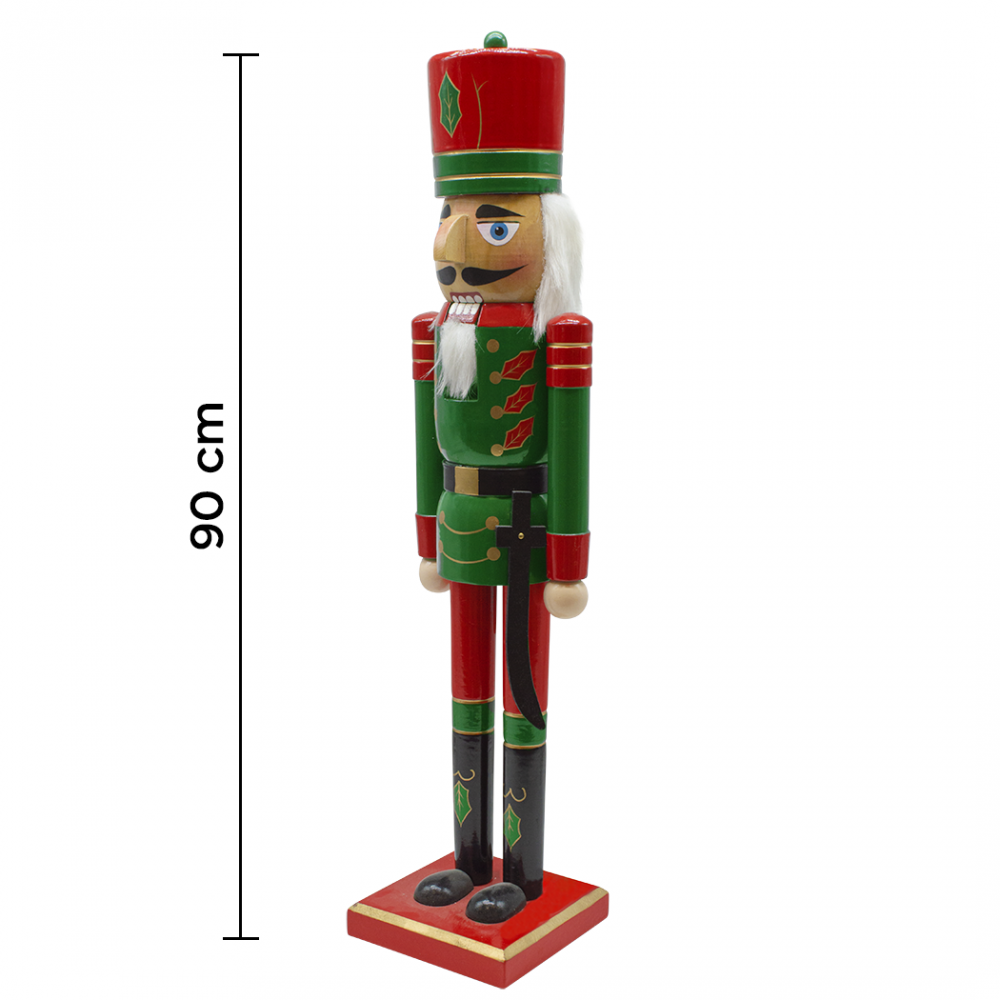 Soldatino Schiaccianoci 90H 433033 Decorazioni...