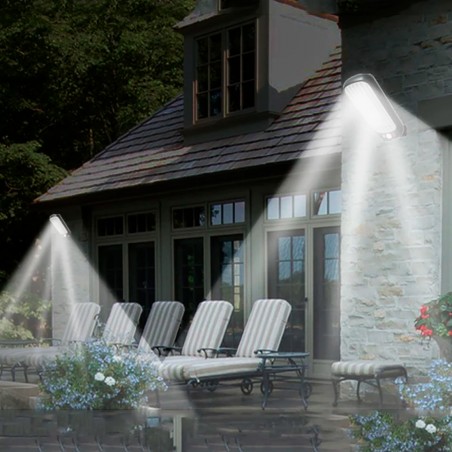 Lampione Stradale 100 LED GL-84069 Lampada Ricarica Energia Solare e Telecomando