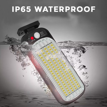 Lampione Stradale 100 LED GL-84069 Lampada Ricarica Energia Solare e Telecomando