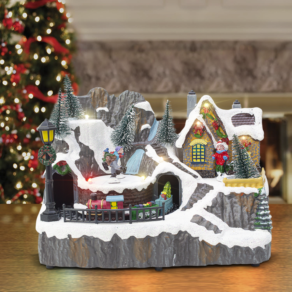 Villaggio Natalizio 23x15x18cm 361074 Addobbo...