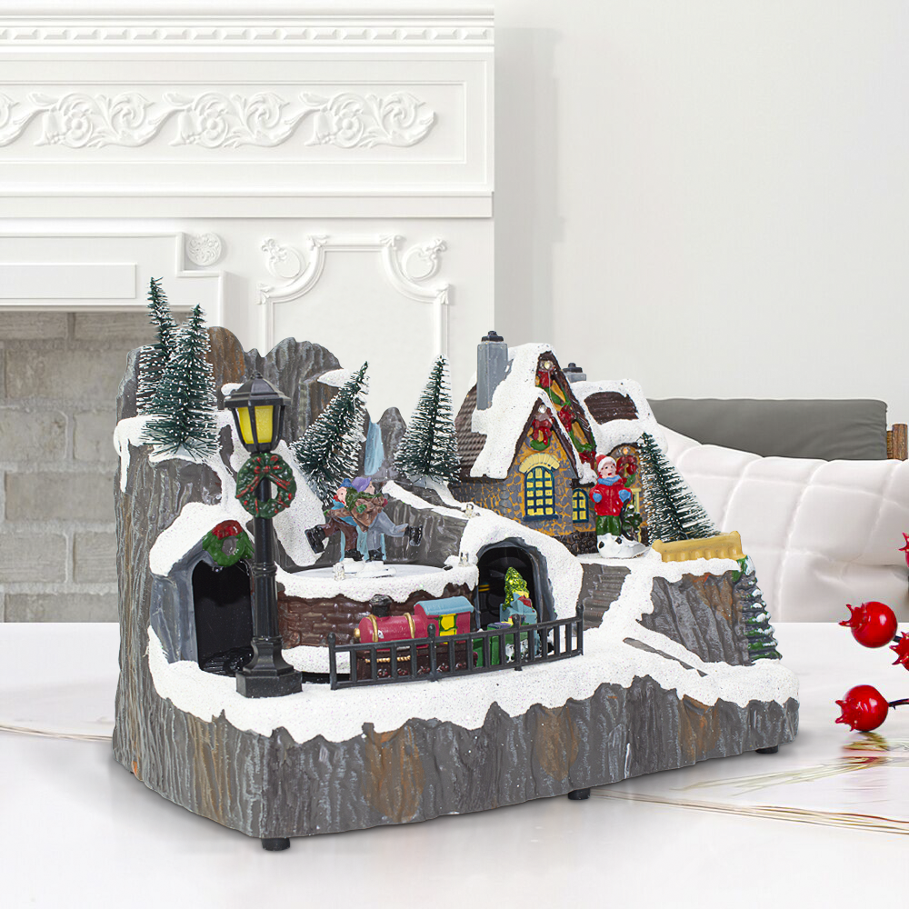 Villaggio Natalizio 23x15x18cm 361074 Addobbo...