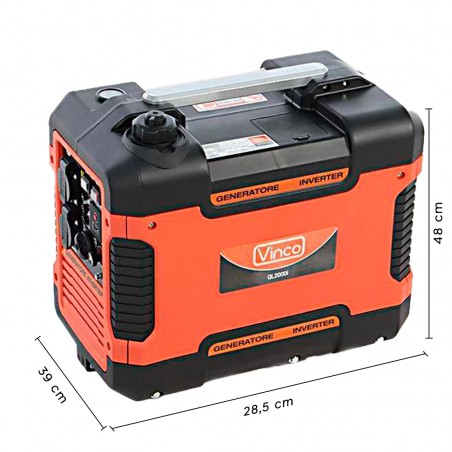 Generatore di Corrente ROYALWAVE Inverter Silenziato 2 KW 79CC 4T Monofase 12V
