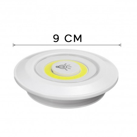 Set 3 Faretti LED Light Remote Control per Armadio a Batterie con Telecomando