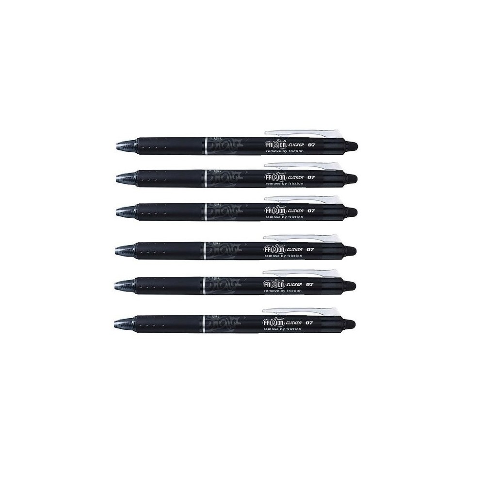 Pack 6 Penne Pilot Frixion Clicker 07...