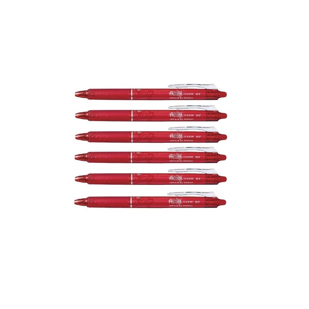 Pack 6 Penne Pilot Frixion Clicker 07...