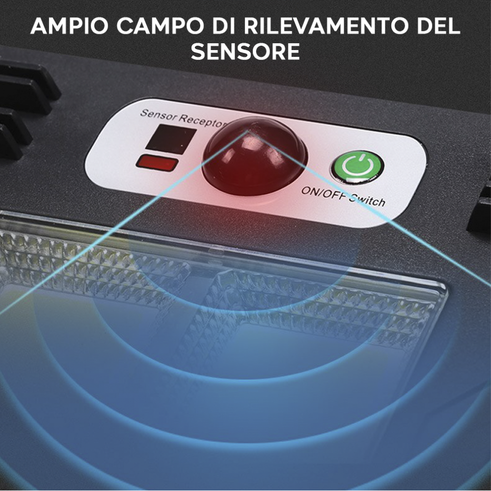 Faretto Solare 384 LED smd Sensore di Movimento...