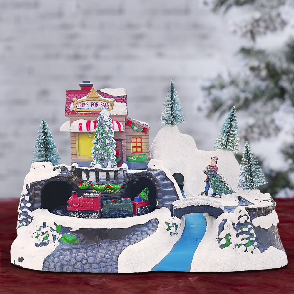 Villaggio Natalizio 243012 treno Natale con...