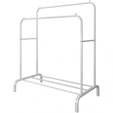 Stand Appendiabiti Doppia Barra 210962 Multifunzione con Mensola Portaoggetti