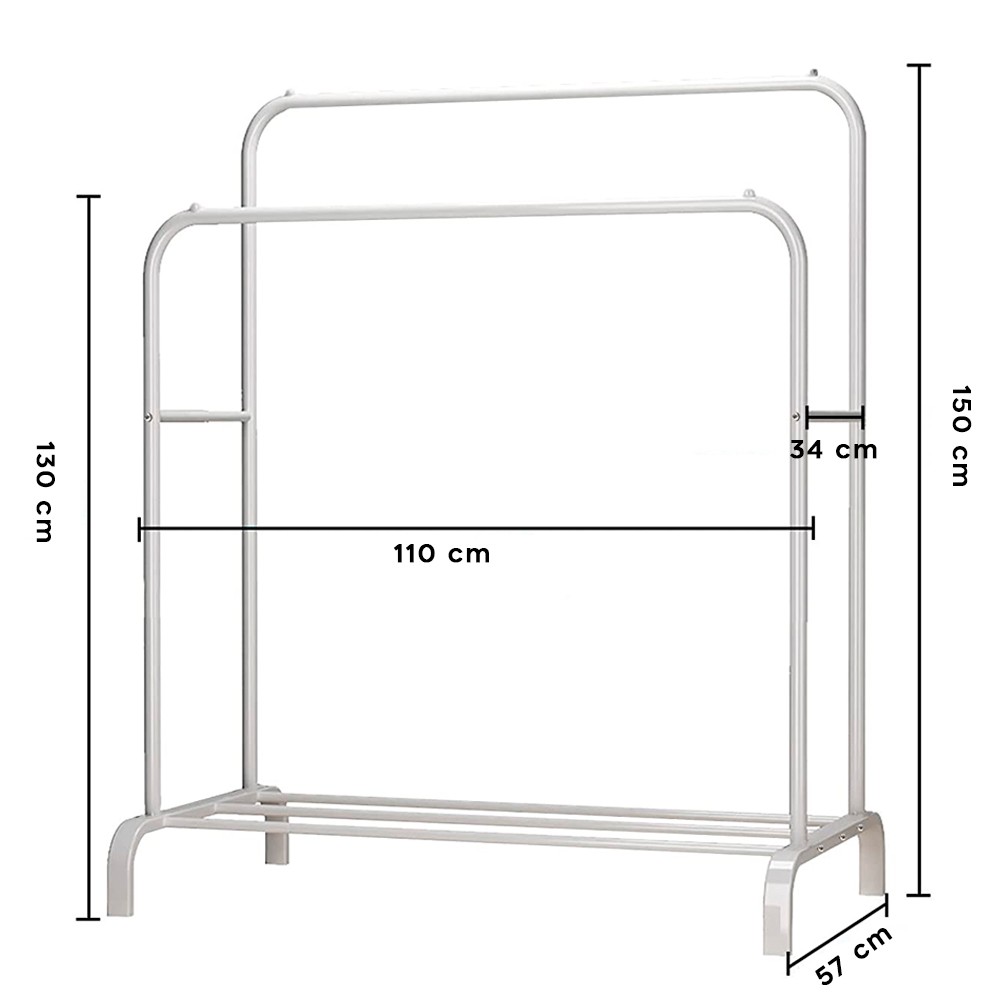 Stand Appendiabiti Doppia Barra 210962...