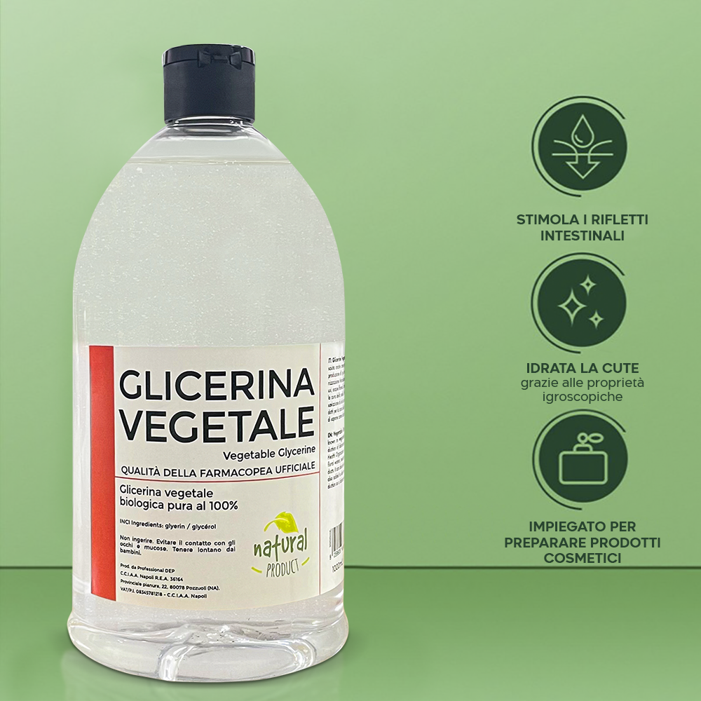 Glicerina vegetale pura 1000 mL glicerolo bio...
