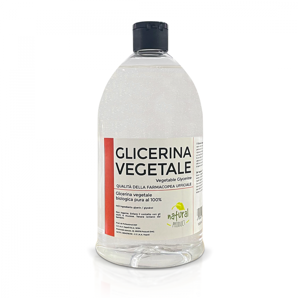 Glicerina vegetale pura 1000 mL glicerolo bio per cosmesi e alimentare