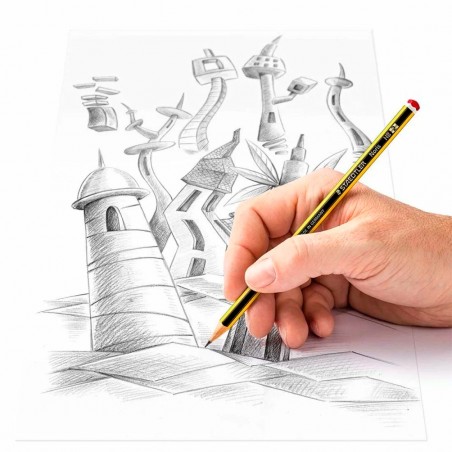 Confezione 12 Pezzi 104637 Matita STAEDTLER Noris in Grafito HB2