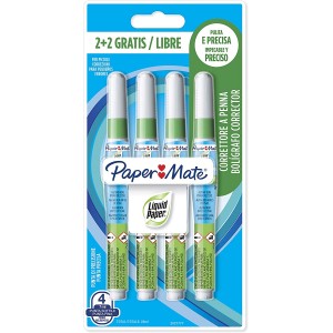 Confezione da 4pz Correttore a Penna Liquido Paper Mate...