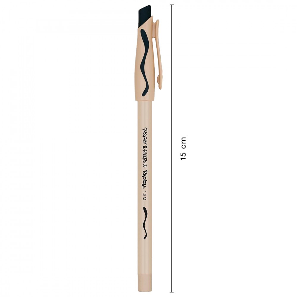 Penna a Sfera Nera Paper Mate Replay...