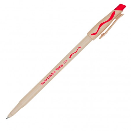Penna a Sfera Rossa Paper Mate Replay Cancellabile Confezione 12 Pezzi Punta 1mm
