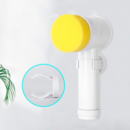 Spazzola Elettrica 5 in 1 Magic Brush  3 Testine Pulizia Cucina Bagno Piastrelle