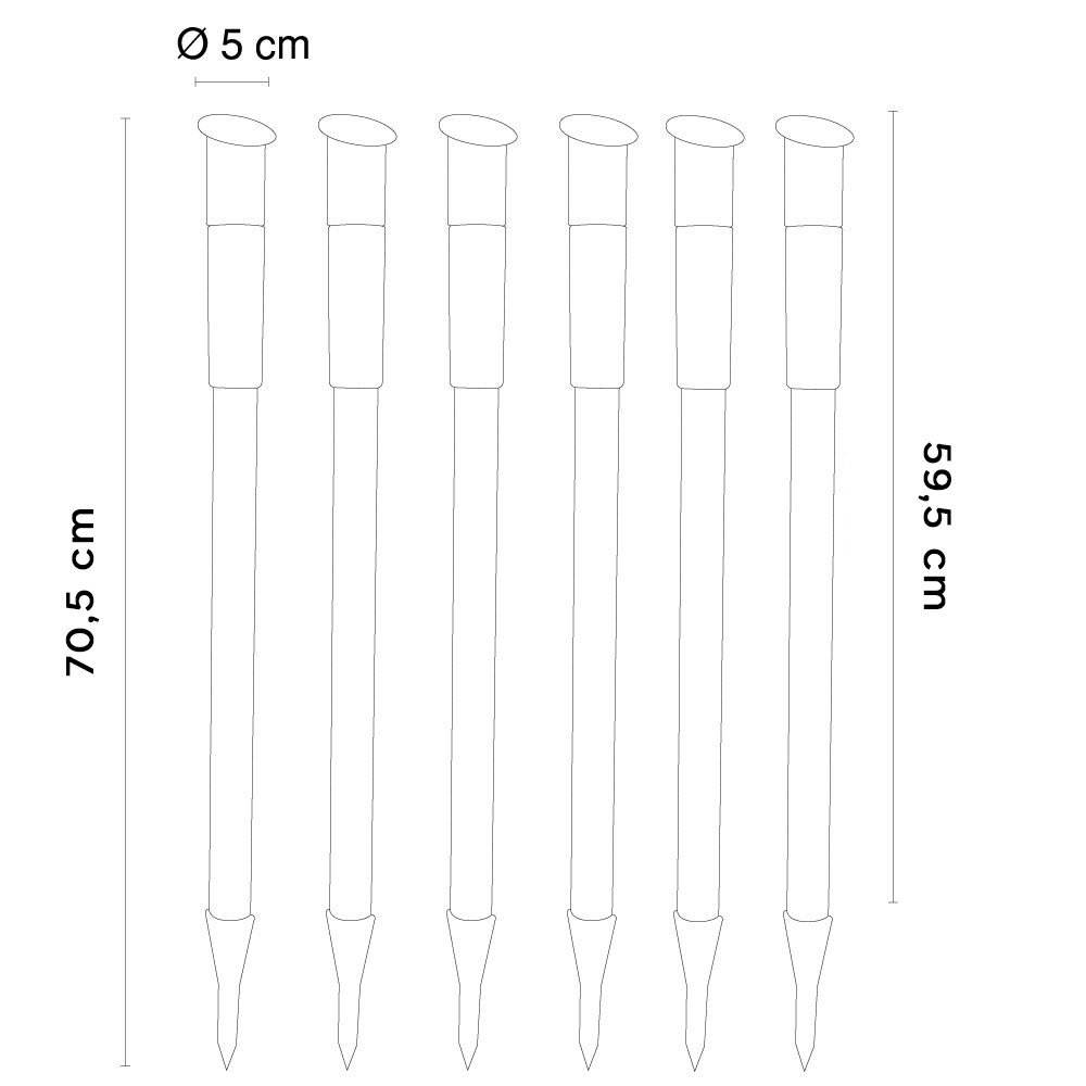2pz Lampada LED Segnapasso H70 1W Luce Energia...