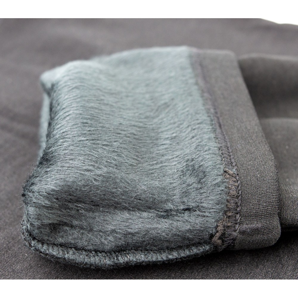 Leggings donna termico mod. ZERO GRADI nero interno in pelliccia senza cuciture