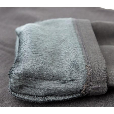 Leggings donna termico mod. ZERO GRADI nero interno in pelliccia senza cuciture