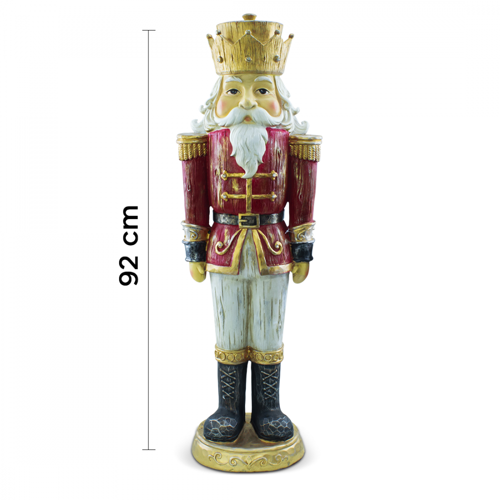 Soldato Schiaccianoci di Natale Rosso H92cm...