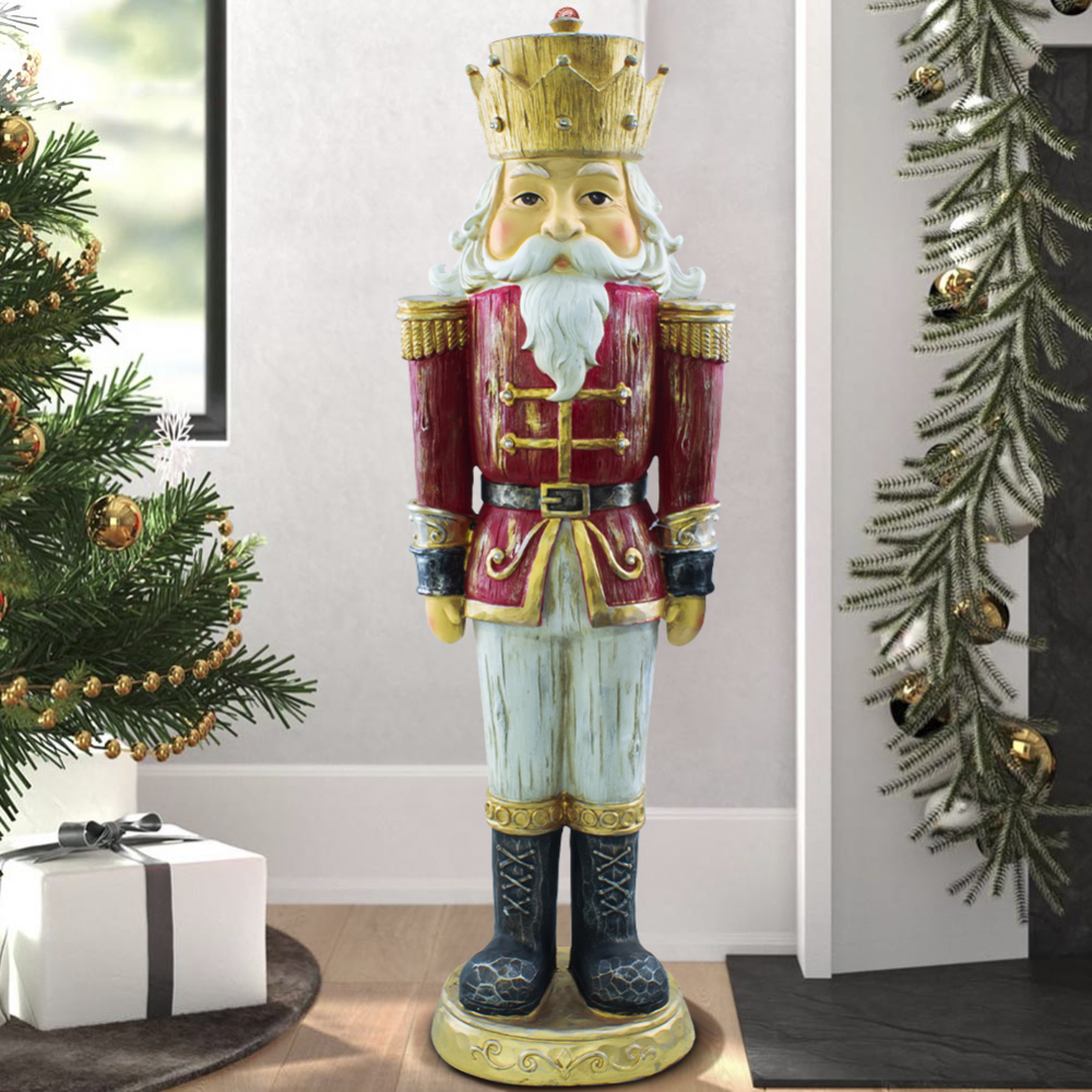 Soldato Schiaccianoci di Natale Rosso H92cm...