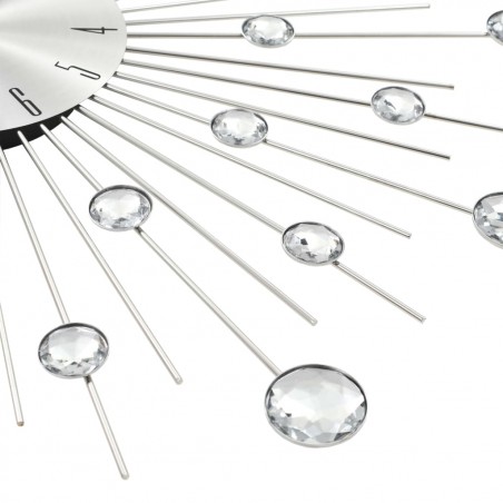 Orologio da Parete 539312 Metallo 30cm con Sfere di Cristallo Decorazione Casa