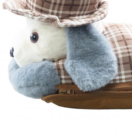 Borsa Acqua Calda Elettrica 439001 Scaldamani Ricaricabile Tasca Cane a Peluche