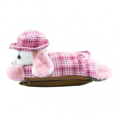 Borsa Acqua Calda Elettrica 439001 Scaldamani Ricaricabile Tasca Cane a Peluche