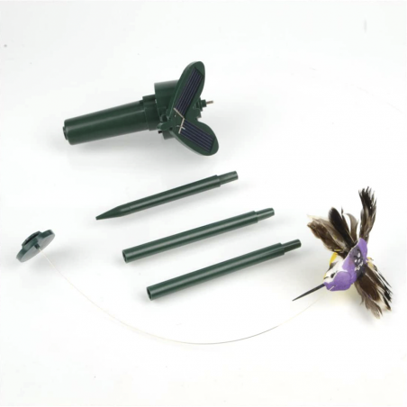 Colibrì Elettrico con Pannello Solare Ornamento Decorazione da Giardino Cortile