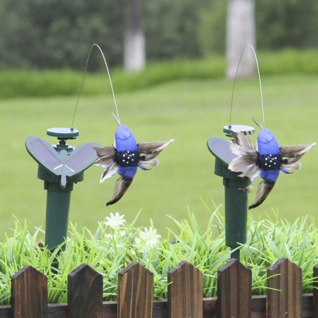 Colibrì Elettrico con Pannello Solare Ornamento Decorazione da Giardino Cortile