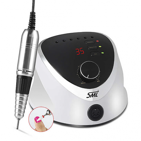 Fresa Unghie a Pedale SML 020139 Trapano Unghie Fresa 35000 Giri con Display LED