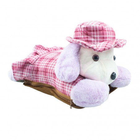 Borsa Acqua Calda Elettrica 439001 Scaldamani Ricaricabile Tasca Cane a Peluche