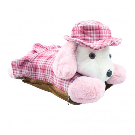 Borsa Acqua Calda Elettrica 439001 Scaldamani Ricaricabile Tasca Cane a Peluche