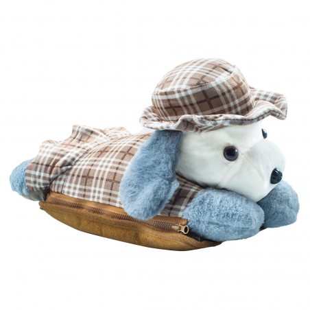 Borsa Acqua Calda Elettrica 439001 Scaldamani Ricaricabile Tasca Cane a Peluche