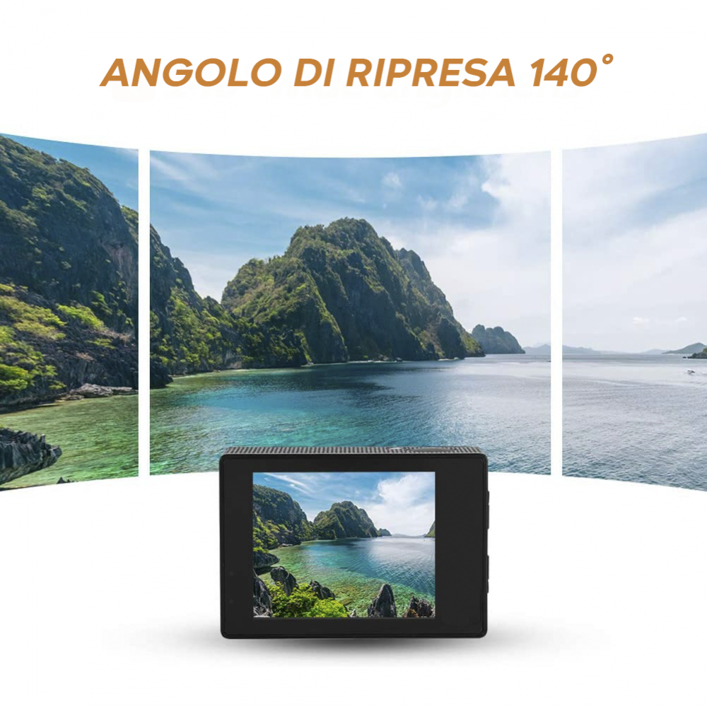 Fotocamera Videocamera Action Cam Full HD 1080P...